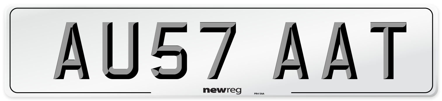 AU57 AAT Number Plate from New Reg